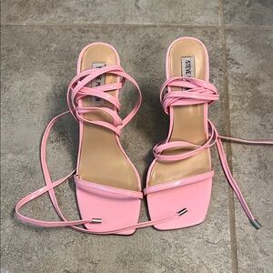Steve Madden Light Pink Strappy Heels